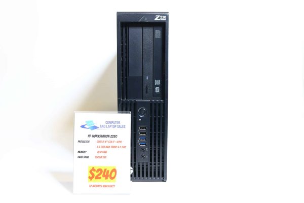 HP Z230 Workstation | Core i7-4790 | 8GB RAM | 250GB SSD | Win 10 Pro | 1 Year Warranty