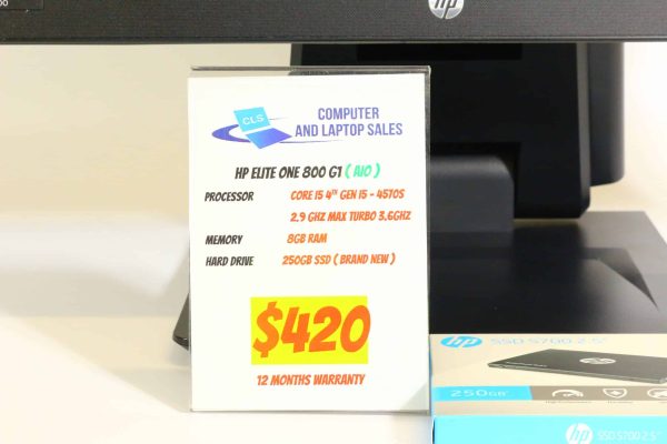 HP EliteOne 800 G1 AIO | Core i5-4570S | 8GB RAM | 250GB SSD | Win 10 Pro | 1 Year Warranty