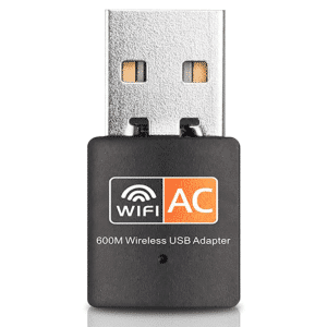 Dual 600Mbps USB WiFi Wireless Dongle | AC600 LAN Network Adapter | 2.4GHz and 5GHz