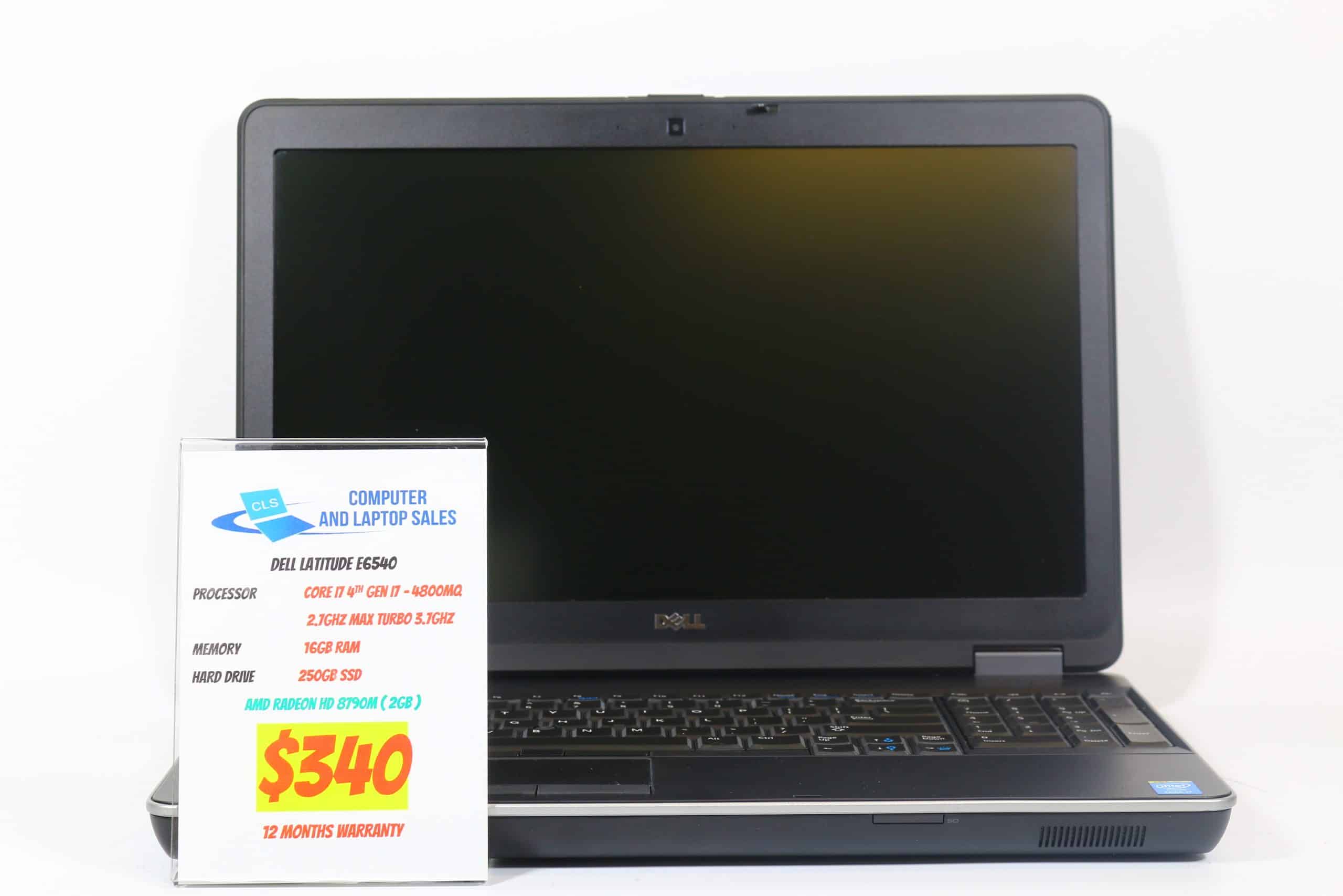 Buy Dell Latitude E6540 | Grade A | i7-4800MQ (Quad-Core)| 16GB RAM | 250GB  SSD | AMD RADEON HD 8790M (2GB) | Win 10 Pro | 12 Months Warranty @ $300