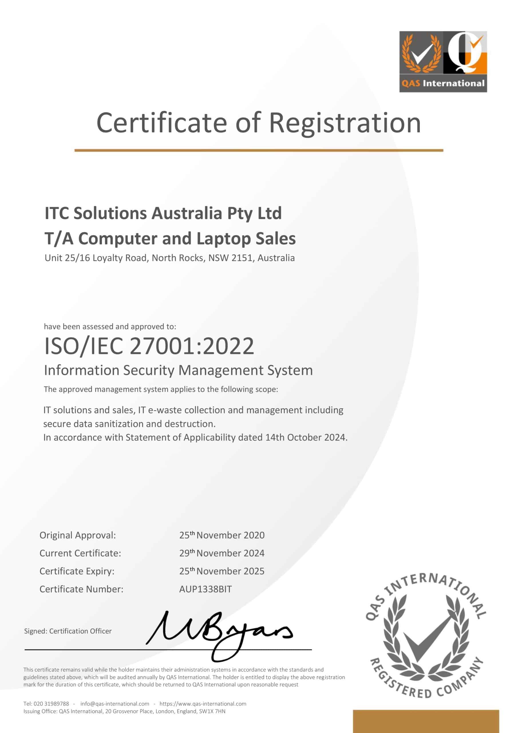 Certificate-ISO-IEC 27001-2022
