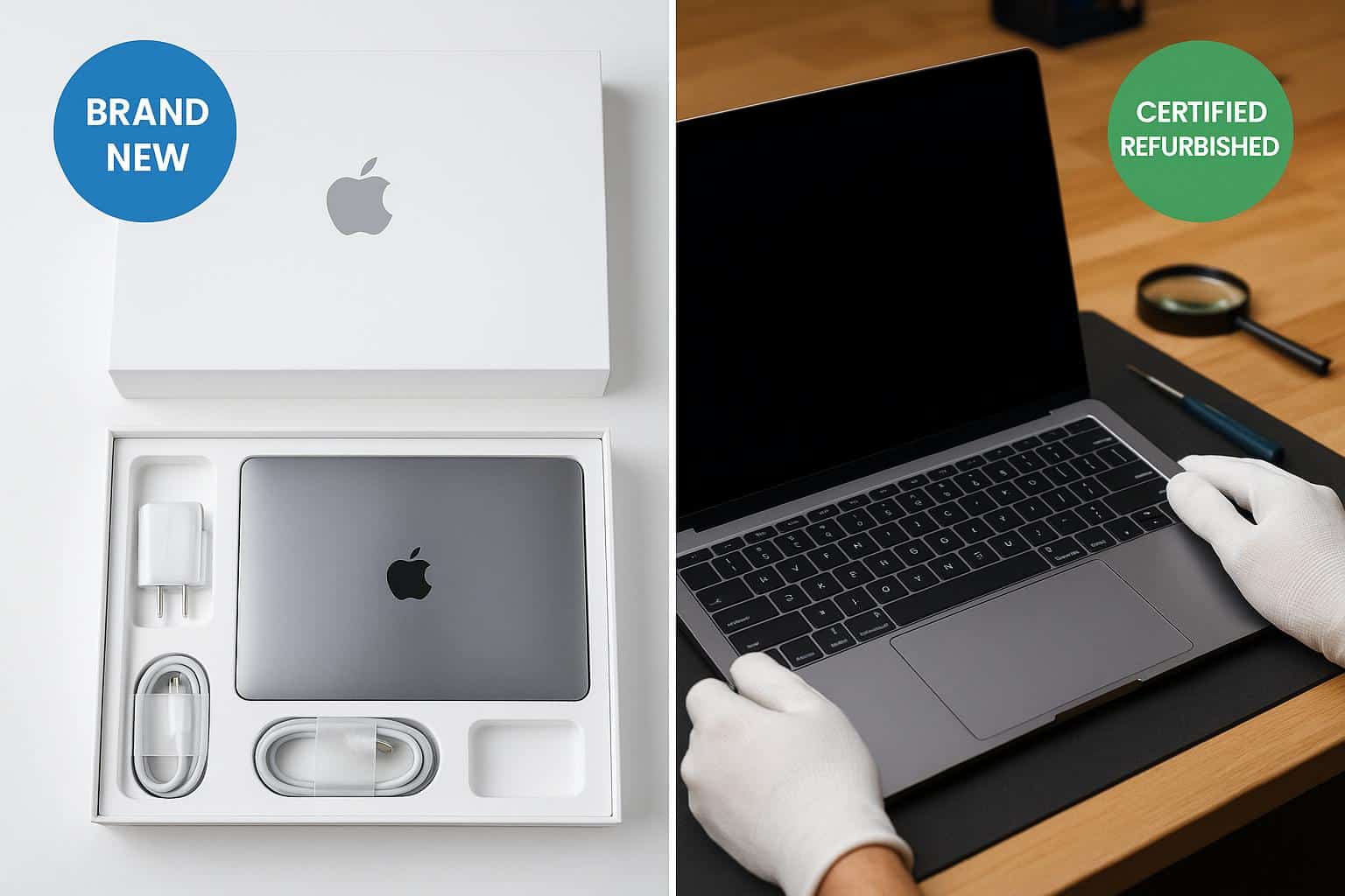 Comparison of new laptop in box versus professionally refurbished laptop for Australian buyers