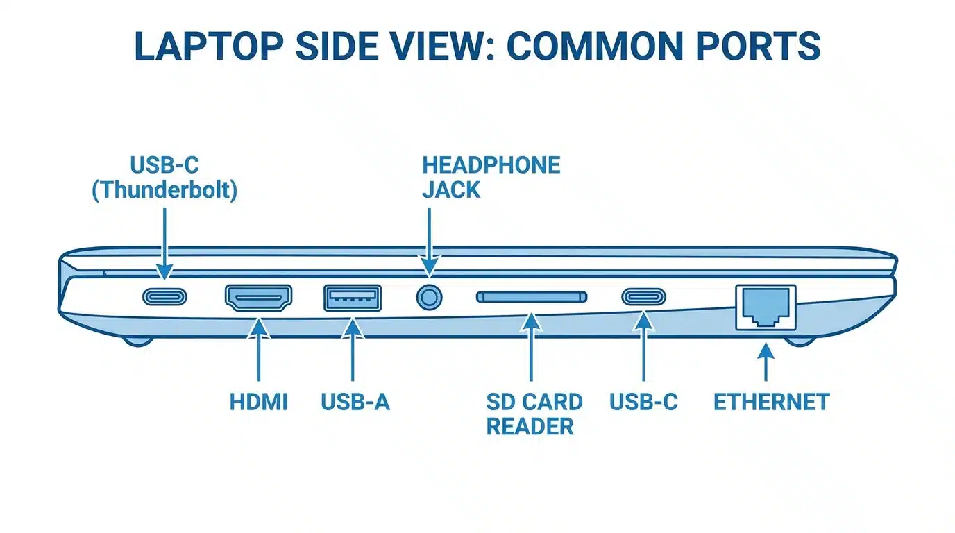 Laptop ports diagram