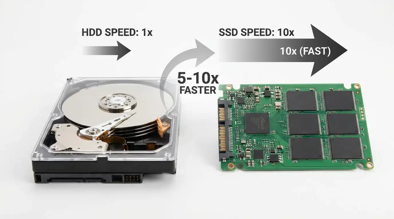 SSD vs HDD comparison